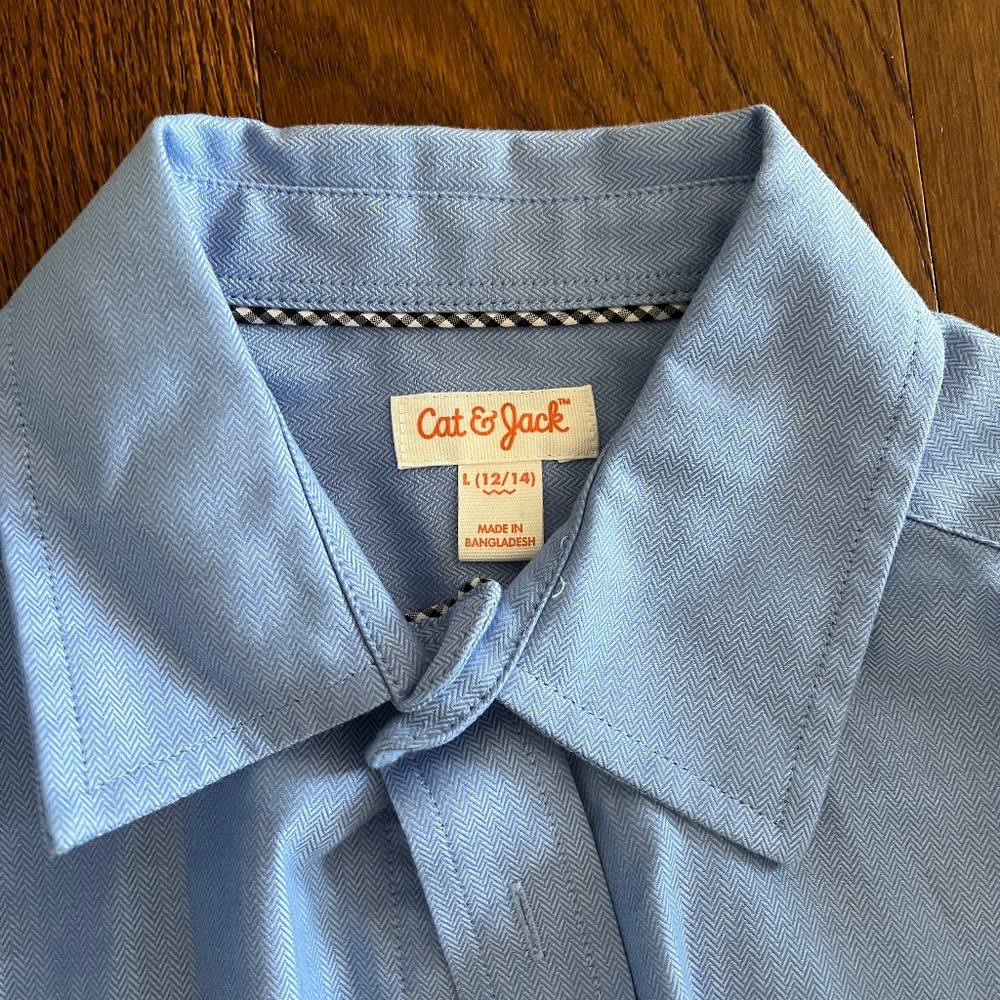 Cat and Jack Light Blue Dress Shirt